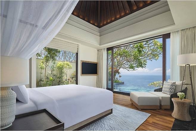 탁월한 오션뷰 전망과 프라이버시를 갖춘 파노라믹 풀빌라. 사진제공|팜투어