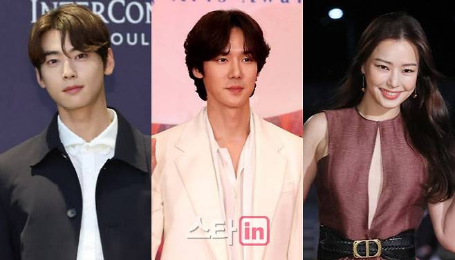 차은우(왼쪽부터) 유연석 이하늬(사진=이데일리DB)