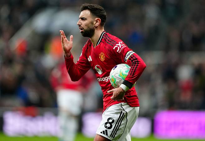 브루노 페르난데스. 사진 | 뉴캐슬=AP연합뉴스