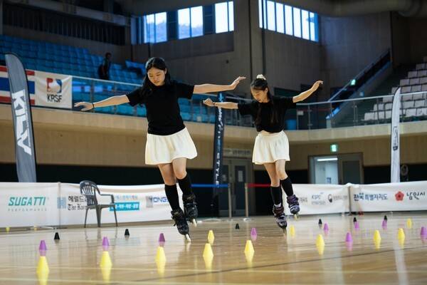 4월 16일부터 4월 21일까지 2026 남원 코리아 오픈 국제 롤러경기대회가 남원종합스포츠타운 실내인라인경기장과 인라인하키전용경기장 그리고 종합스포츠타운실내체육관 등에서 개최된다.(2025 남원 코리아 오픈 인라인프리스타일 페어 경기 장면). /사진=대한롤러스포츠연맹