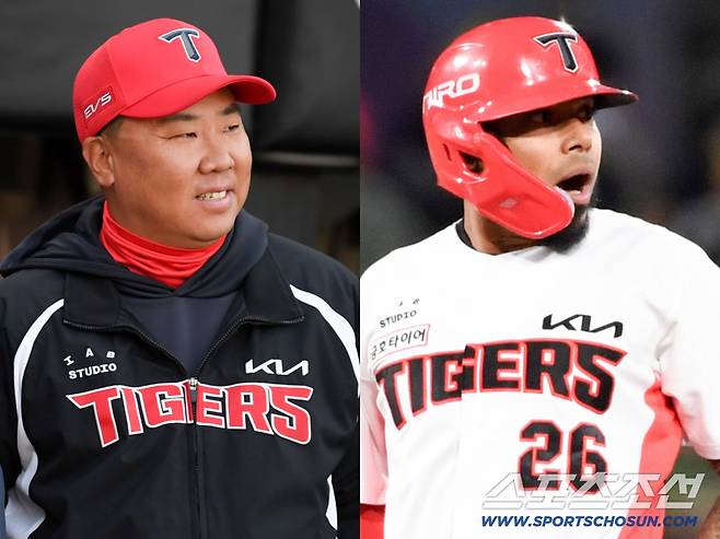 막혀 있던 혈을 제대로 뚫은 외국인 타자 카스트로 활약에 이범호 감독이 웃었다. 광주=박재만 기자 pjm@sportschosun.com