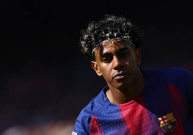 바르셀로나의 주축으로 성장하고 있는 라민 야말. 로이터=연합뉴스