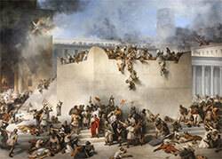 예루살렘 성전의 파괴, 프란체스코 하예즈(1867년 작품. 베네치아 아카데미아 미술관)