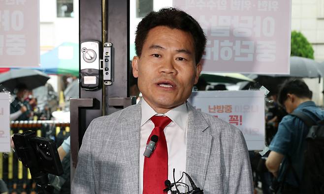 한국사 강사 출신 유튜버 전한길(본명 전유관)씨. 공동취재사진