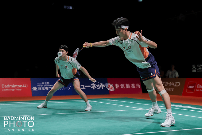 남자 복식 세계 랭킹 1위 서승재와 김원호. 대한배드민턴협회 제공