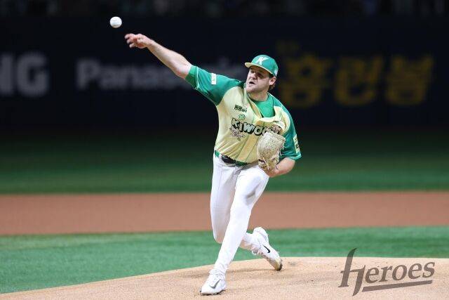 완벽한 피칭을 선보인 와일스./키움 히어로즈