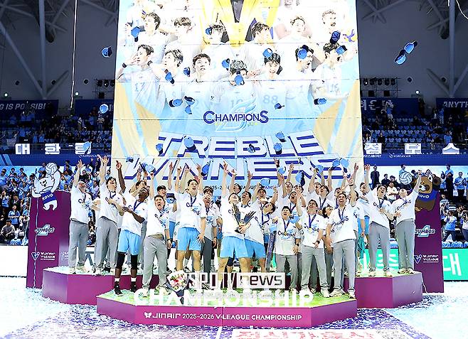 ▲ 대한항공 선수단 ⓒ곽혜미 기자