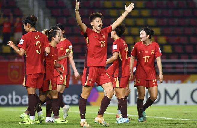 중국 여자 축구 20세 이하 대표팀 선수들 캡처=아시아축구연맹 홈페이지