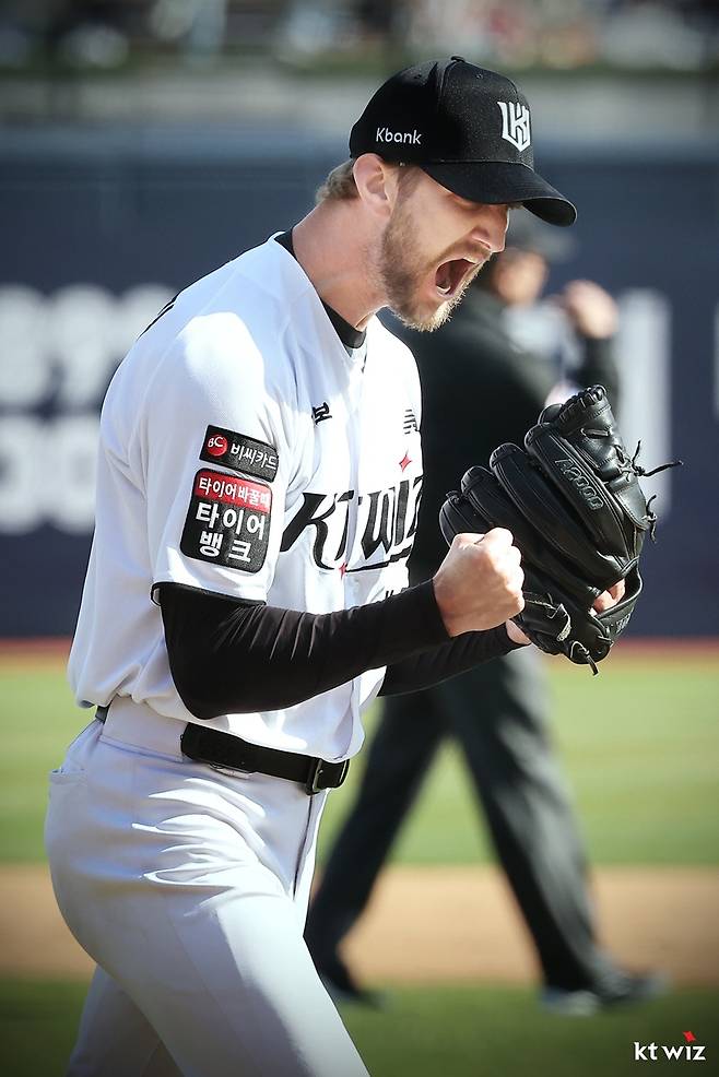 ▲ 케일럽 보쉴리 ⓒKT 위즈