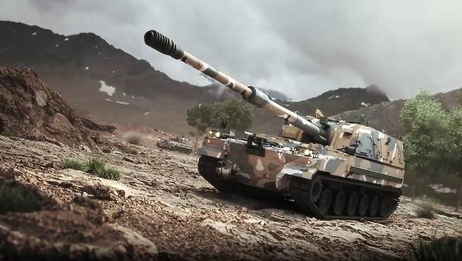 K9 자주포. 사진 제공=한화에어로스페이스