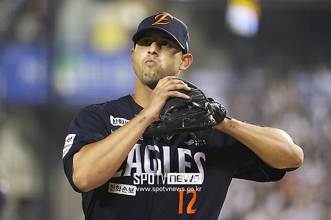 ▲ 윌켈 에르난데스는 비교적 좋은 구위에도 불구하고 아직 퀄리티스타트를 기록하지 못하고 있다 ⓒ곽혜미 기자