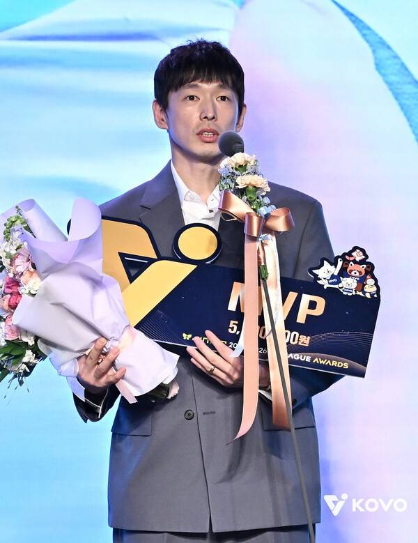 남자부 MVP 대한항공 한선수. /사진=KOVO