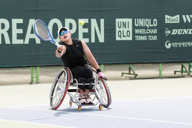 여자단식에 출전한 박주연