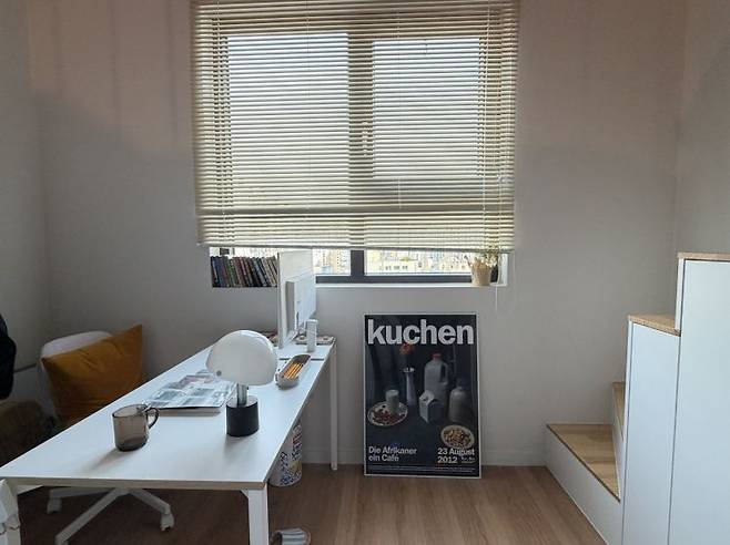 13일 찾은 마포구 상수동 에피소드 컨비니 홍대 전용면적 14.35㎡ 호실. 이지은 기자.