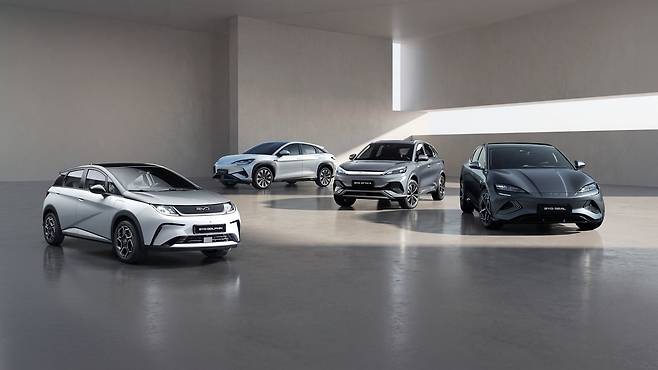 BYD 코리아 차량 라인업./BYD 코리아 제공