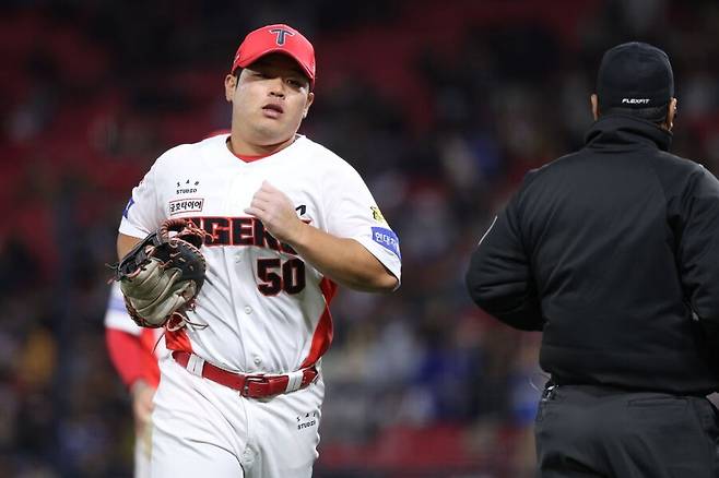 ▲ 박상준은 콜업 후 7경기에서 출루율 0.391을 기록하며 팀의 1루를 지키고 있다 ⓒKIA타이거즈