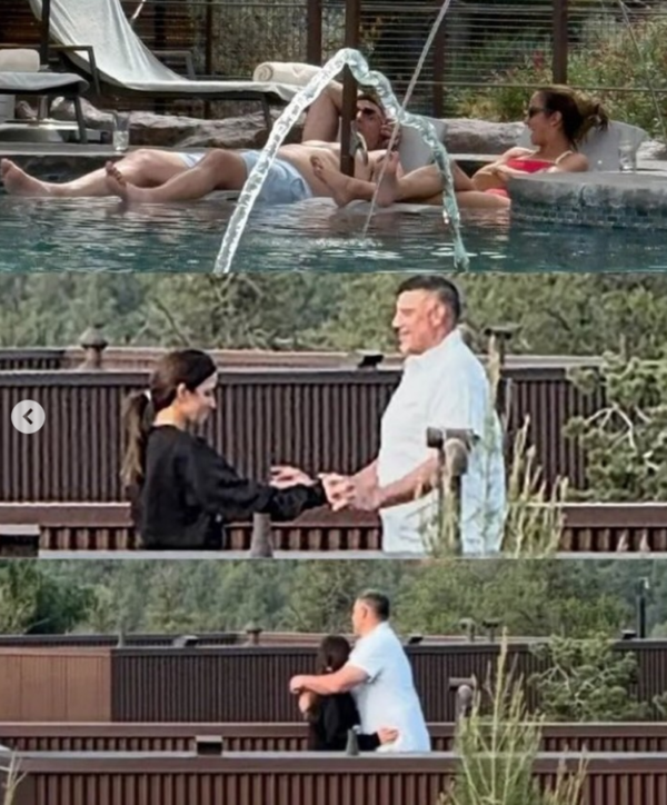 뉴욕포스트가 보도한 디애나 러시니와 마이크 브레이블 감독의 모습.