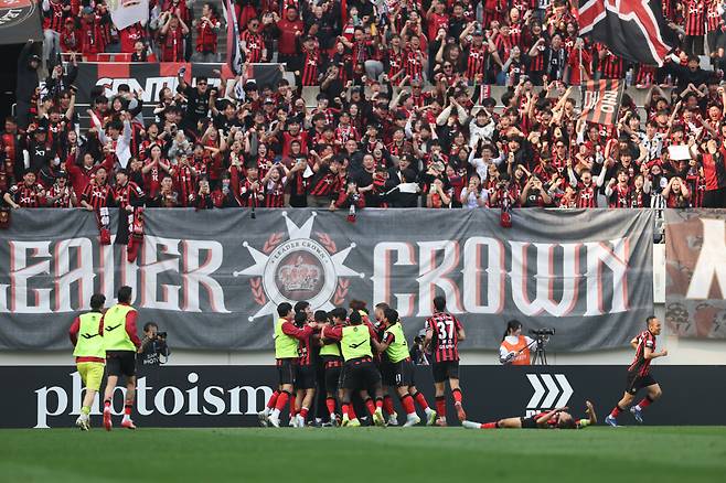 서울월드컵경기장/ K리그1/ FC서울 vs 전북현대모터스/ 서울 클리말라 득점, 단체/ 골 세레머니/ photo by Junghun Park