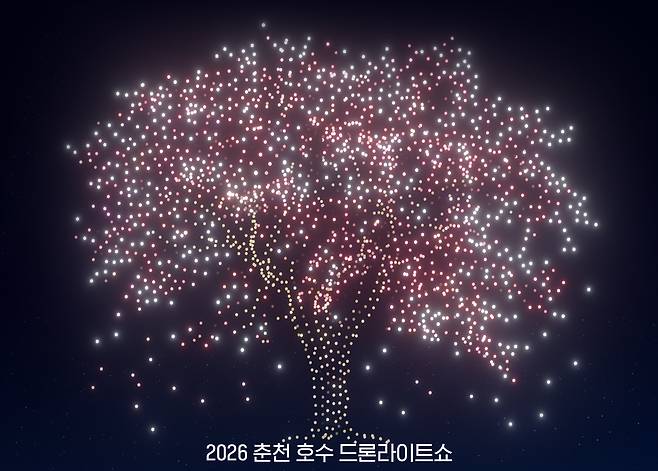 춘천 봄밤 드론쇼, 대국민 안내 일러스트