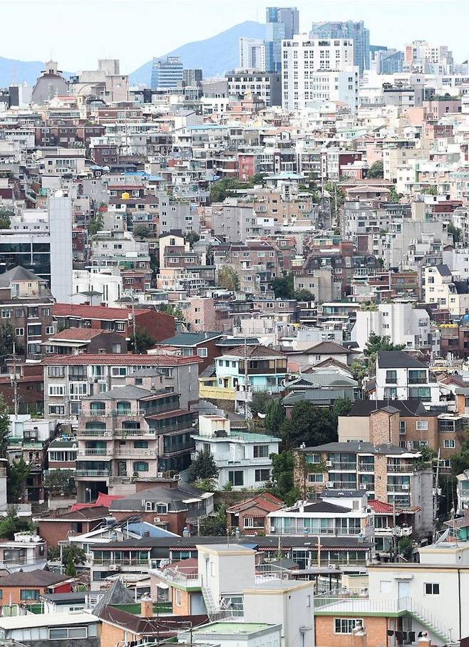 서울의 한 빌라 밀집 지역. 연합뉴스