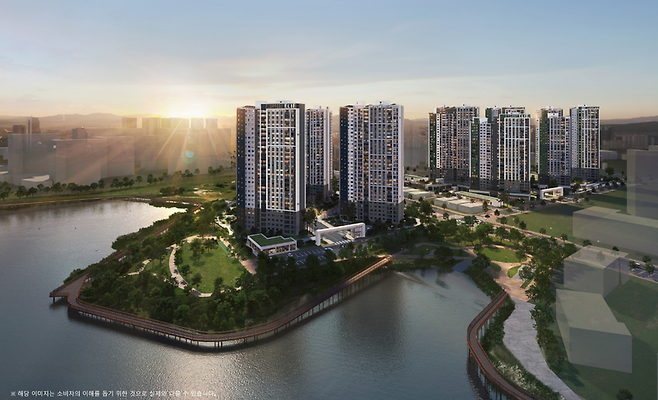 엘리프 성성호수공원 예상 전경. 계룡건설 제공