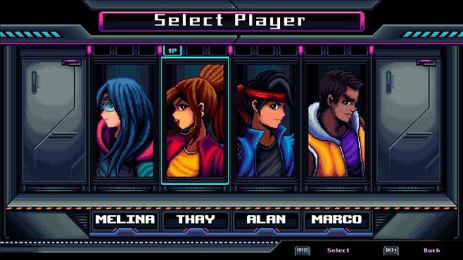 사이버펑크 세계관을 기반으로 구현한 캐릭터들