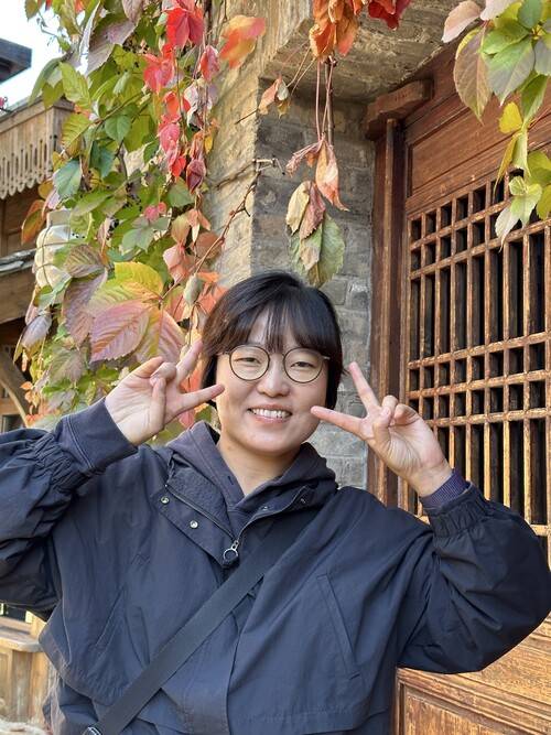 홍세화상 제1회 수상자인 박유라 제주참여환경연대 사무국장.
