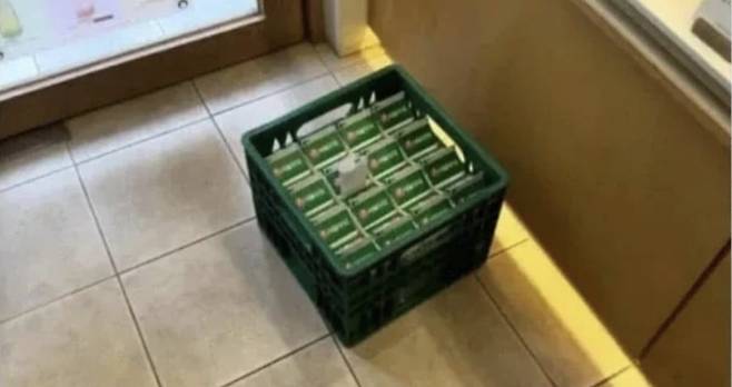 실온 배달된 우유/사진=A 점주 인스타그램