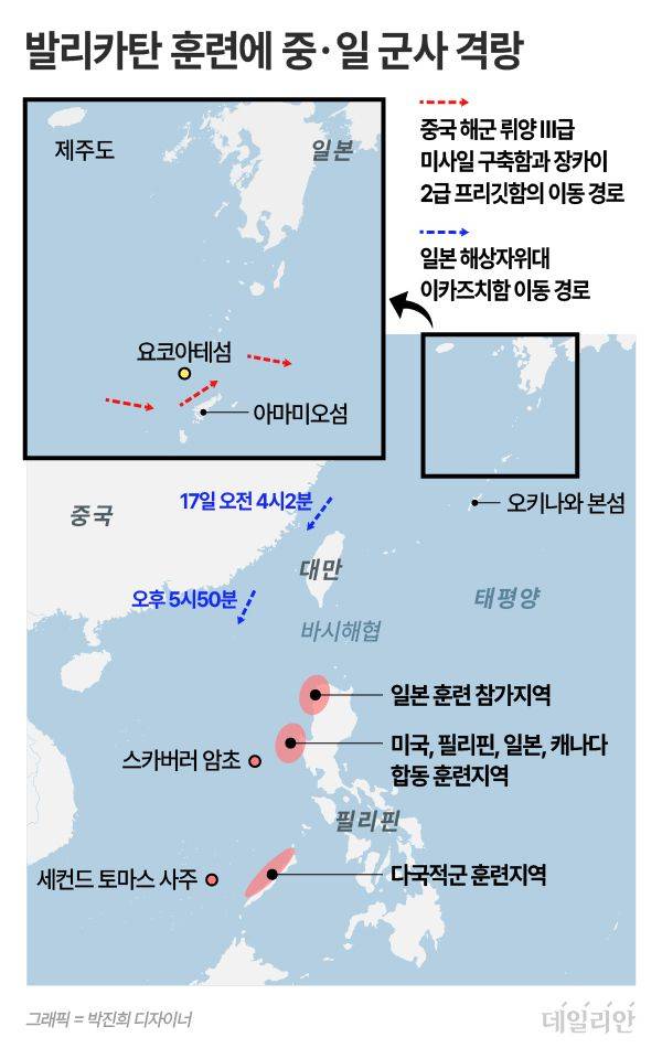 ⓒ 자료: 일본 통합막료감부/중국 CCTV
