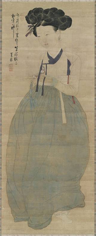 혜원 신윤복의 미인도(美人圖)(간송미술문화재단)