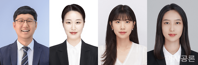 (좌측부터) 이상준 교수, 오수현 연구원, 오주은 연구원, 이지혜 연구원. 제공 유니스트.