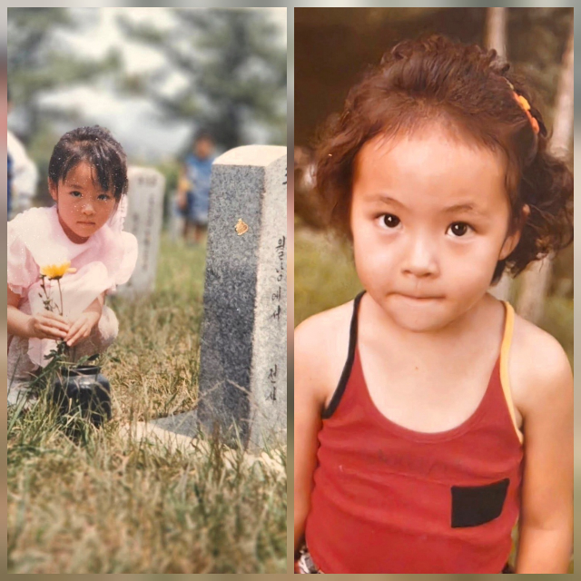 심은진이 어린 시절 사진을 공개하며 과거와 현재를 오가는 순간으로 눈길을 끌었다.사진=심은진 SNS
