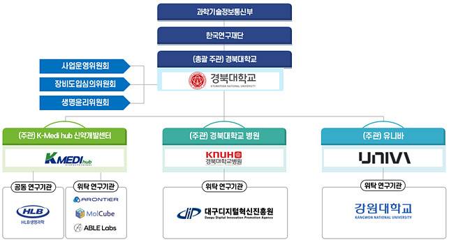 AIx바이오 혁신연구거점 조성 시범사업 추진 체계./대구시 제공