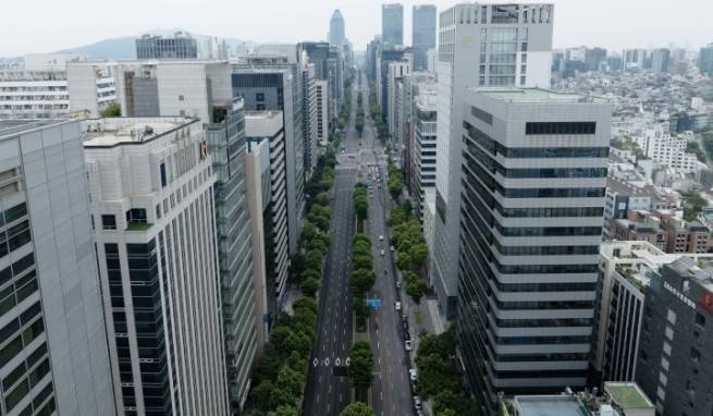 서울 강남구 테헤란로 일대 전경.(연합뉴스)