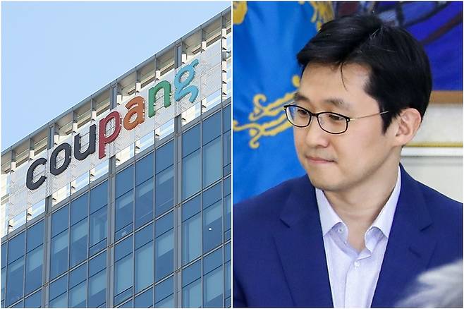 (왼쪽부터) 쿠팡 본사, 김범석 쿠팡 Inc 의장. 연합뉴스