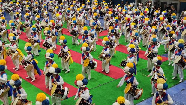 지난 3일 담양공고체육관에서 개최한 김오채 탄신100주년 300인 장구 외 전국 전통예술축제