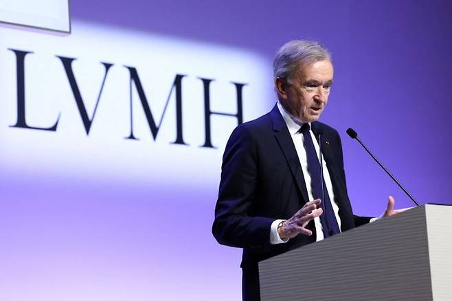 글로벌 명품 그룹 루이비통모에헤네시(LVMH)의 베르나르 아르노 총괄회장. 연합뉴스