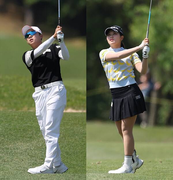 박현경 프로와 접전 끝에 2026년 한국여자프로골프(KLPGA) 투어 NH투자증권 레이디스 챔피언십 우승을 차지한 김효주 프로가 최종라운드에서 경기하는 모습이다. 사진제공=KLPGA. (사진을 무단으로 사용하지 마십시오.)