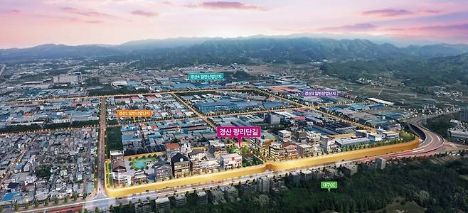 경산시 량리단길. <경북개발공사 제공>