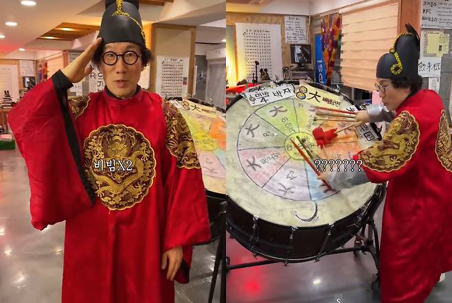 전주 한옥마을에 식당을 재오픈한 것으로 알려진 ‘비빔대왕’ 유비빔씨. 맛집남자 인스타그램 계정