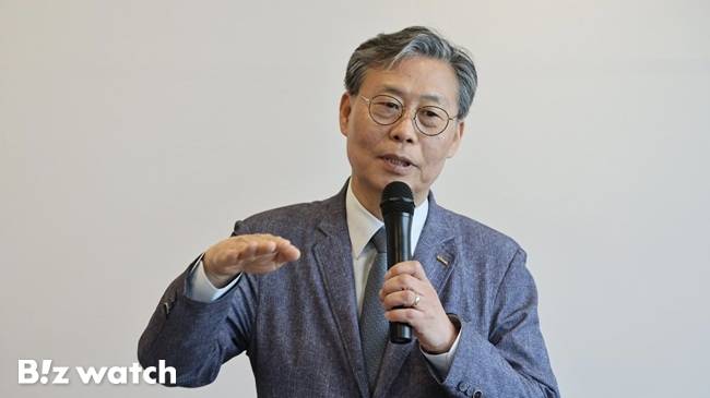 김태승 한국철도공사(코레일) 신임 사장이 지난 14일 광주광역시 한 식당에서 열린 기자 간담회에서 발언하고 있다./사진=코레일 제공