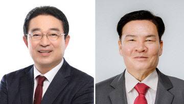 왼쪽부터 황규철 후보(민주당)와 전상인 후보(국힘)