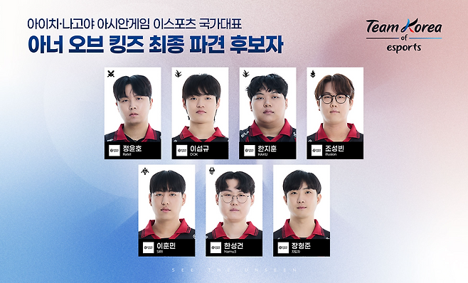 아너 오브 킹즈 최종 후보(이미지=협회 제공).