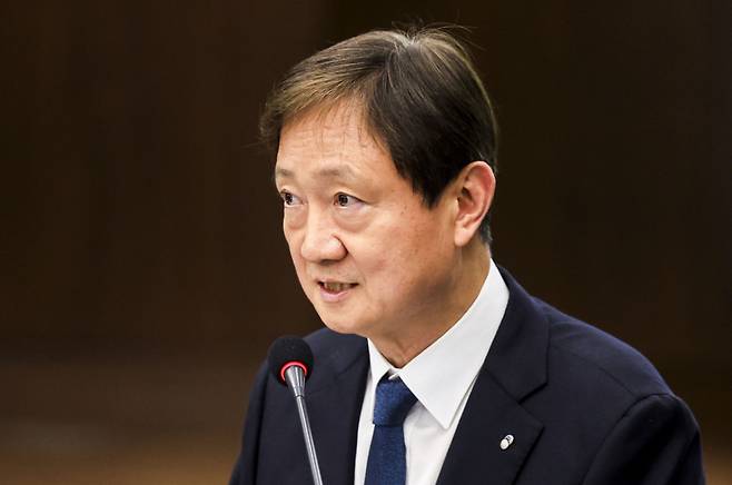 이찬진 금융감독원장이 지난 15일 서울 중구 은행회관에서 열린 2026년도 금융감독자문위원회 전체회의에서 인사말을 하고 있다. /사진=뉴시스