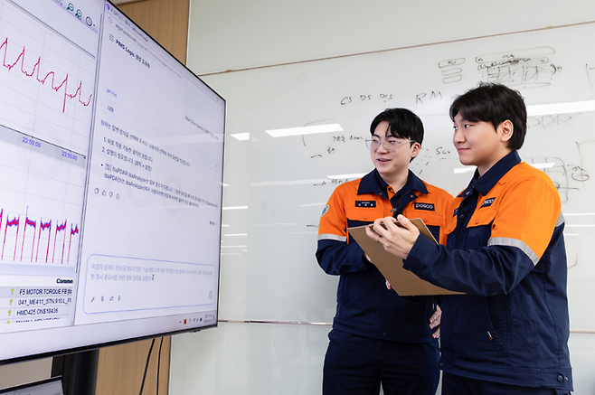 ▲ EIC기술부 팀원들이 PIMS 로직 생성 도우미를 활용하고 있다.