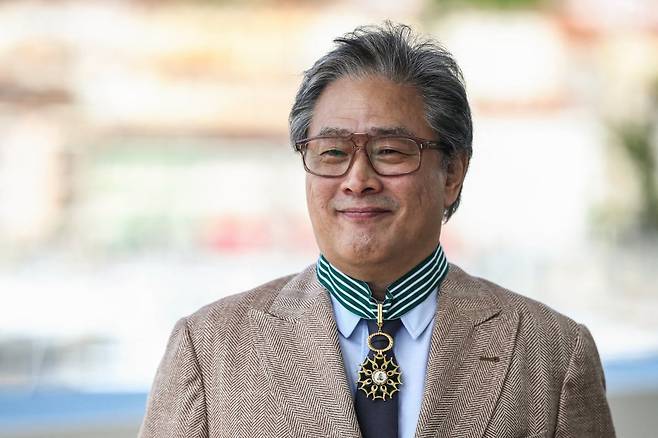 프랑스 문화훈장 코망되르를 수훈한 박찬욱 감독/사진=REUTERS