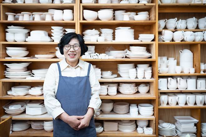 도도세라믹 김선희 작가.(이준호 기자)