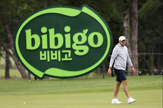 스코티 셰플러가 21일(한국시간) 열린 더CJ컵 바이런넬슨 프로암에서 라운드하고 있다. (사진=Getty Images for THE CJ CUP)