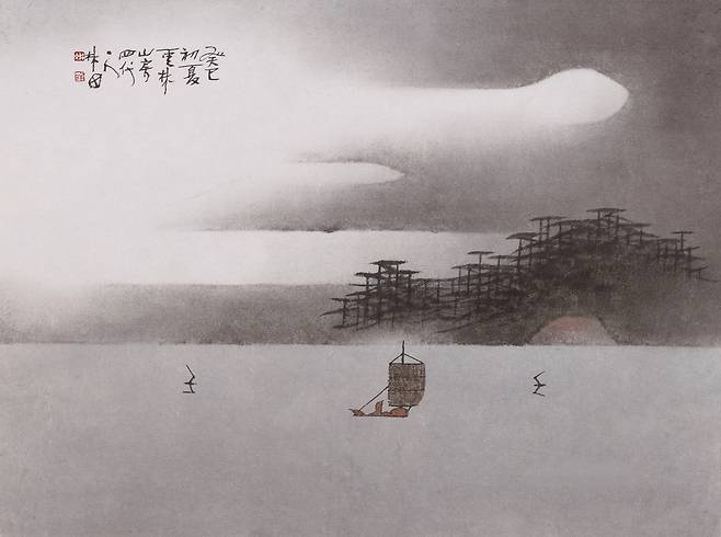 허문, 강무, 한지+수묵담채, 2013, 60x45cm (인사아트프라자 갤러리 제공)
