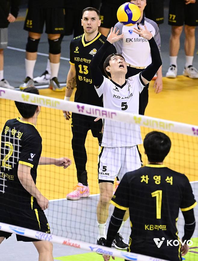 김도훈의 다음 시즌 목표는 정확한 2단 토스를 공격수에게 연결해주는 것이다. 사진 한국배구연맹